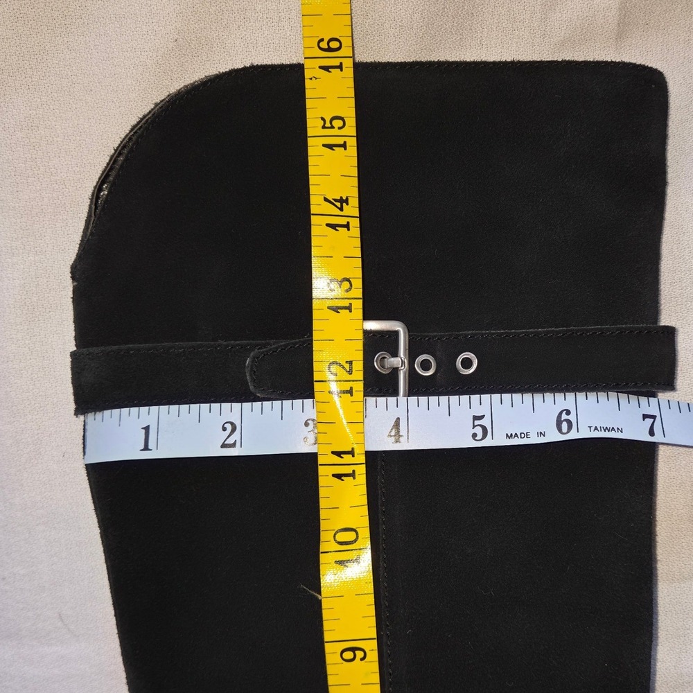 Cole Haan Indiana Womens Black Suede Waterproof Tall Riding Boots D42391 10.5 B - Picture 9 of 9